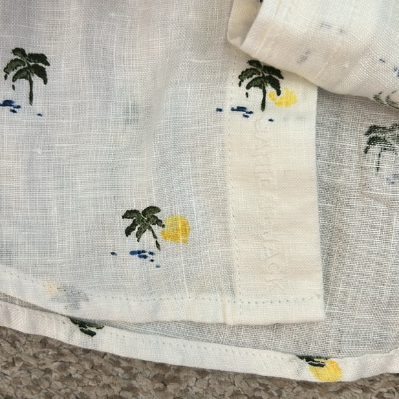 Janie & Jack Linen Palm Tree Shirt, 6 - Picture 5 of 8